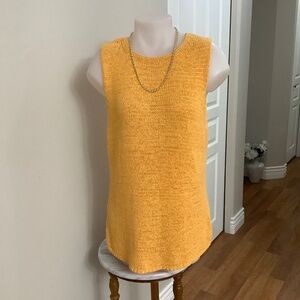 Vtg Susan Bristol “Orange Sherbet” Tank Sz L